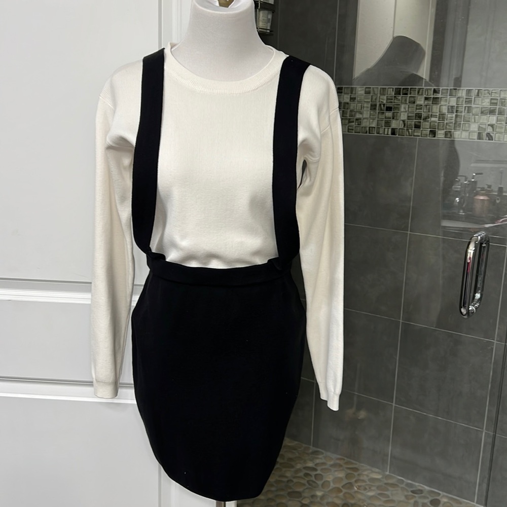 Open Back Knit Sweater Dress